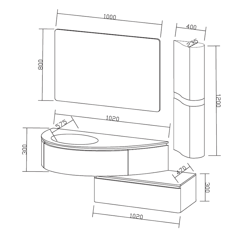 Kit Mueble de Baño Modular - IL-565